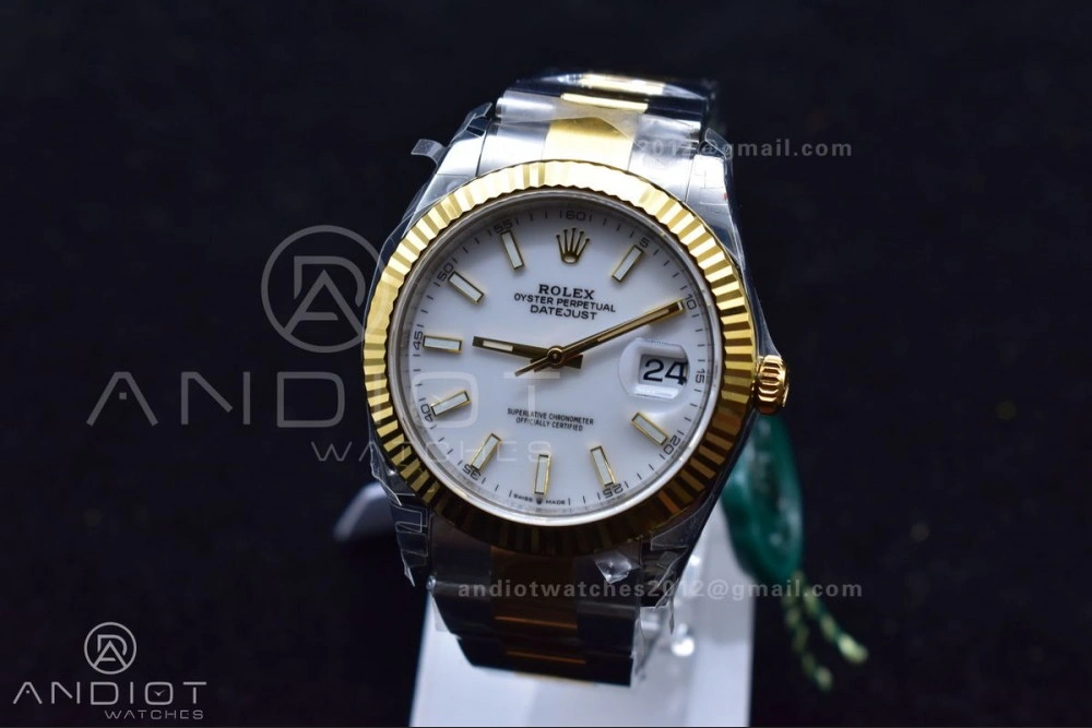 ModernLook DateJust 41 126333 904L SS YG VSF 1:1 Best Edition White Dial on Oyster Bracelet VS 599