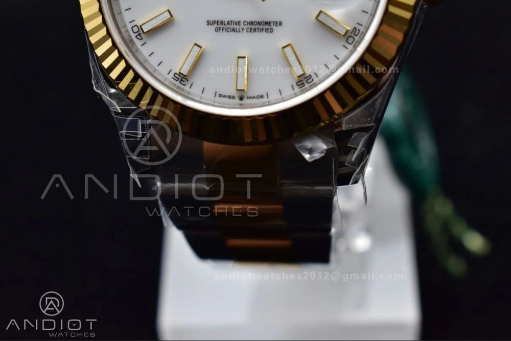 ModernLook DateJust 41 126333 904L SS YG VSF 1:1 Best Edition White Dial on Oyster Bracelet VS 599