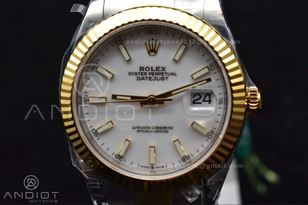 ModernLook DateJust 41 126333 904L SS YG VSF 1:1 Best Edition White Dial on Oyster Bracelet VS 599