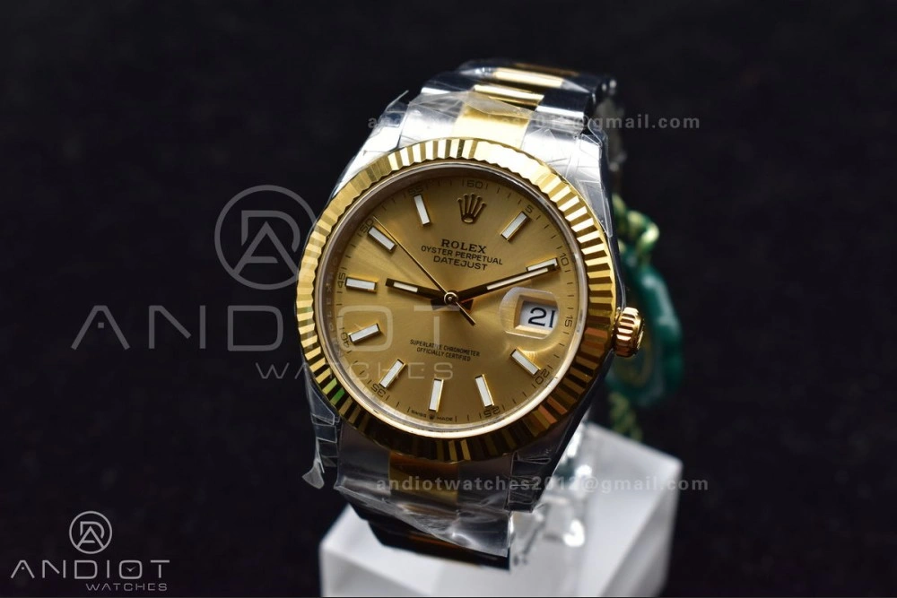 DateJust 41 126333 904L SS YG VSF 1:1 Best Edition YG Dial on Oyster Bracelet VS AllSeason 600