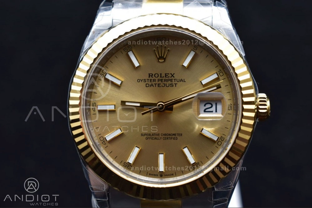 DateJust 41 126333 904L SS YG VSF 1:1 Best Edition YG Dial on Oyster Bracelet VS AllSeason 600