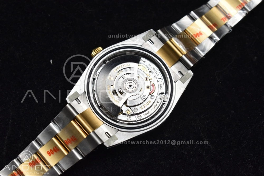 DateJust 41 126333 Clean 1:1 Best Edition 904L Steel Black Stick Dial on SS YG Oyster Bracelet VR NewStyle 605