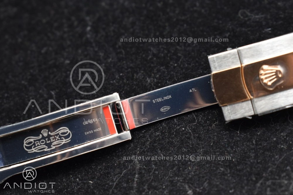 DateJust 41 126333 Clean 1:1 Best Edition 904L Steel Brown Stick Dial on SS RG Jubilee Bracelet VR Breathable 606
