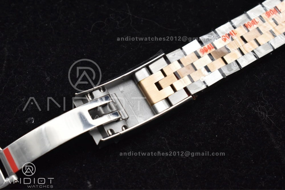 DateJust 41 126333 Clean 1:1 Best Edition 904L Steel Brown Stick Dial on SS RG Jubilee Bracelet VR Breathable 606