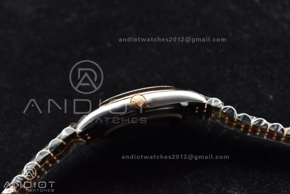 DateJust 41 126333 Clean 1:1 Best Edition 904L Steel Brown Stick Dial on SS RG Jubilee Bracelet VR Breathable 606