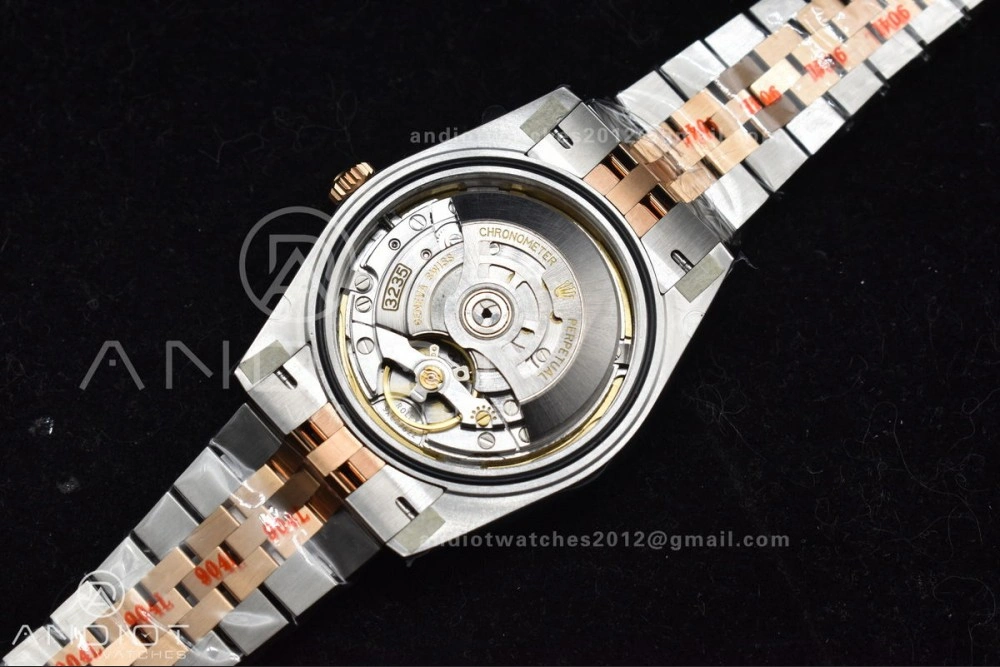 DateJust 41 126333 Clean 1:1 Best Edition 904L Steel Brown Stick Dial on SS RG Jubilee Bracelet VR Breathable 606