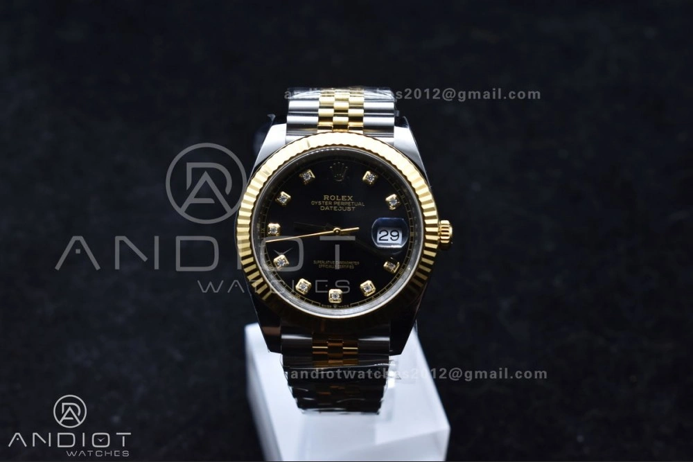 Chic DateJust 41 126333 Clean 1:1 Best Edition 904L Steel YG Diamonds Dial On SS YG Jubilee Bracelet VR 609