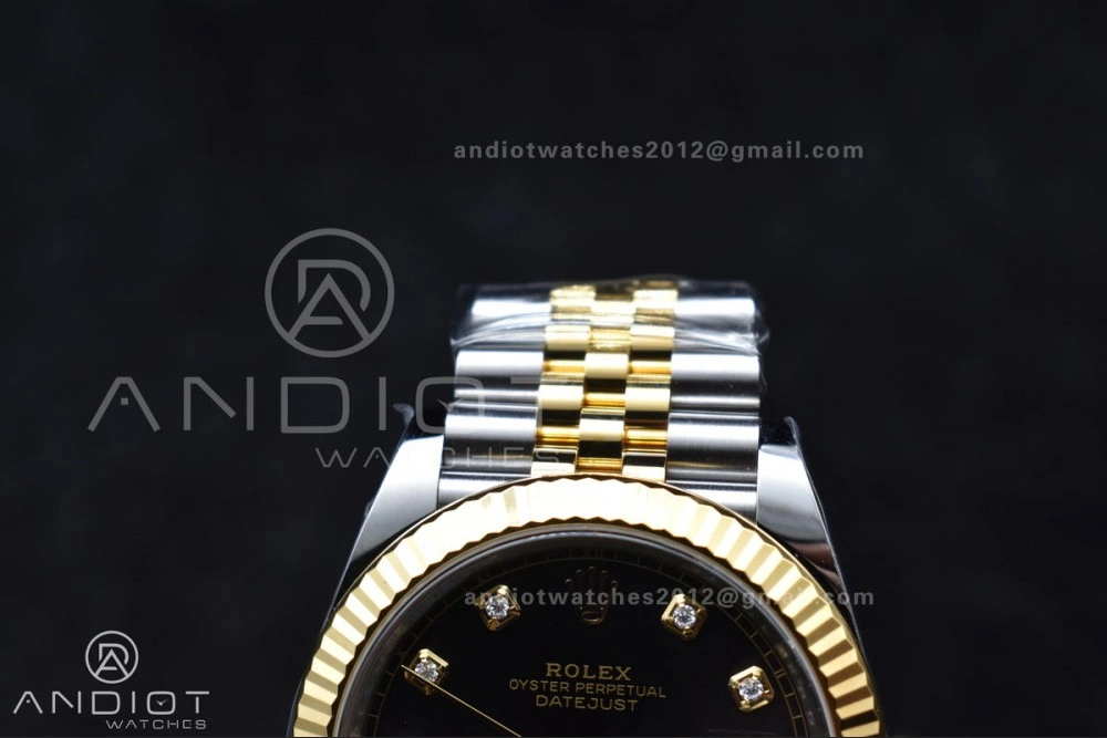 Chic DateJust 41 126333 Clean 1:1 Best Edition 904L Steel YG Diamonds Dial On SS YG Jubilee Bracelet VR 609