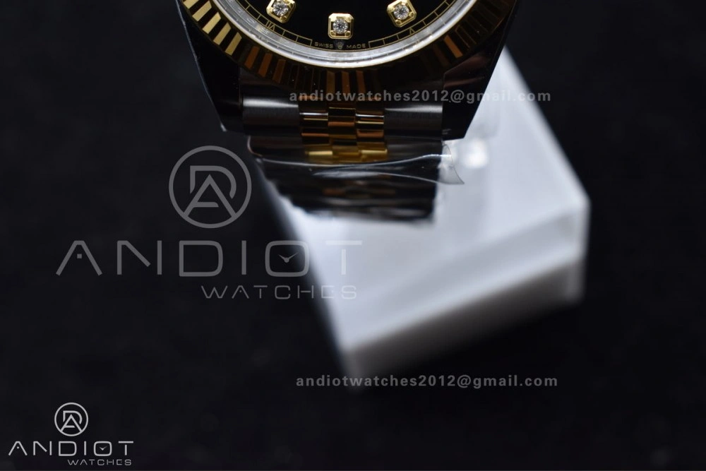 Chic DateJust 41 126333 Clean 1:1 Best Edition 904L Steel YG Diamonds Dial On SS YG Jubilee Bracelet VR 609