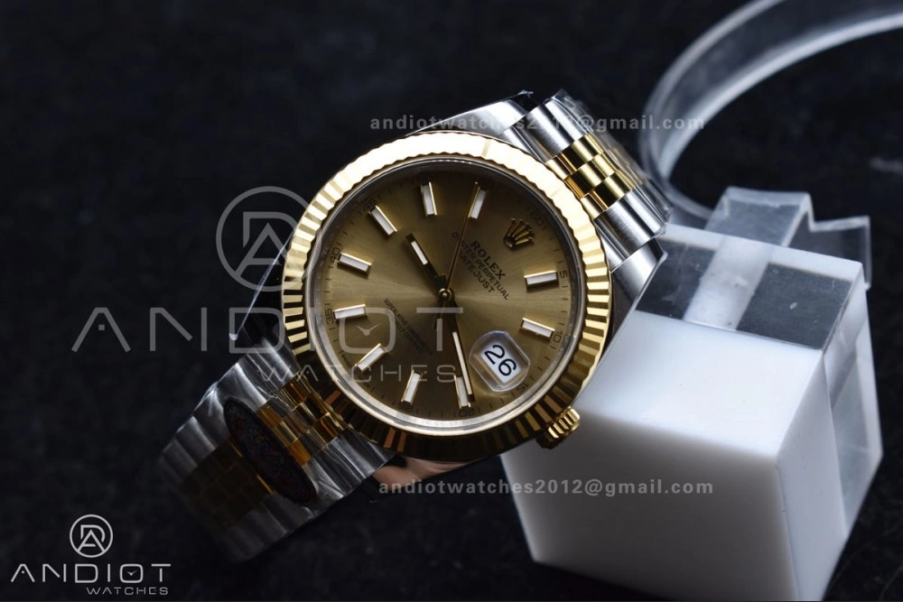 DateJust 41 126333 Clean 1:1 Best Edition 904L Steel YG Stick Dial on SS YG Jubilee Bracelet VR UrbanChic 607