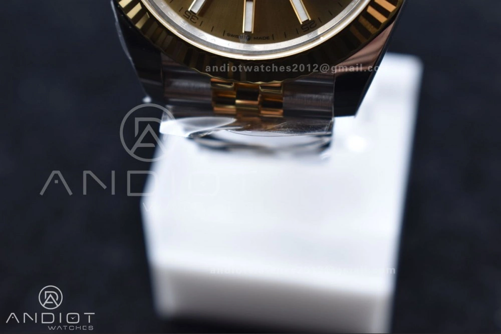 DateJust 41 126333 Clean 1:1 Best Edition 904L Steel YG Stick Dial on SS YG Jubilee Bracelet VR UrbanChic 607