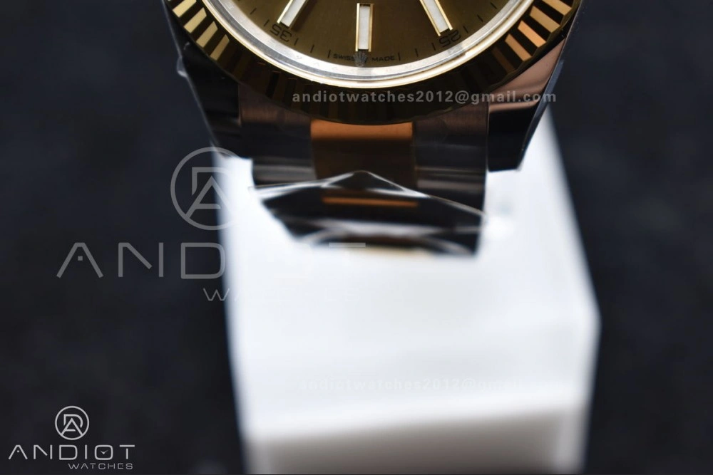 DateJust 41 126333 Clean 1:1 Best Edition 904L Steel YG Stick Dial on SS YG Oyster Bracelet VR Vibrant 619