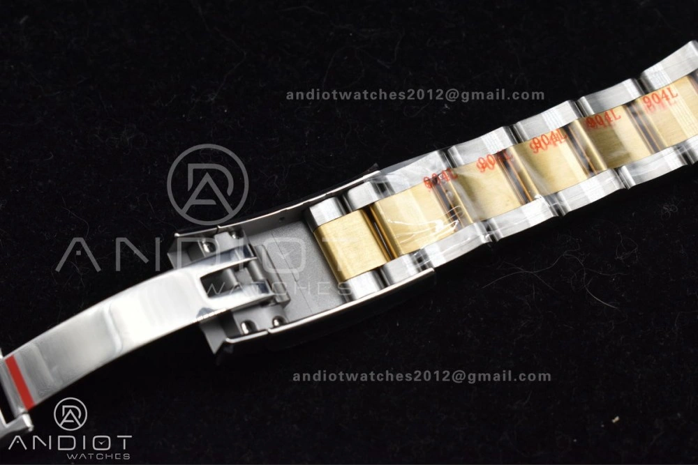 Sleek DateJust 41 126333 Clean 1:1 Best Edition 904L Steel YG Textured Dial on SS YG Oyster Bracelet VR 608