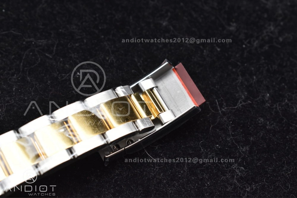 Sleek DateJust 41 126333 Clean 1:1 Best Edition 904L Steel YG Textured Dial on SS YG Oyster Bracelet VR 608