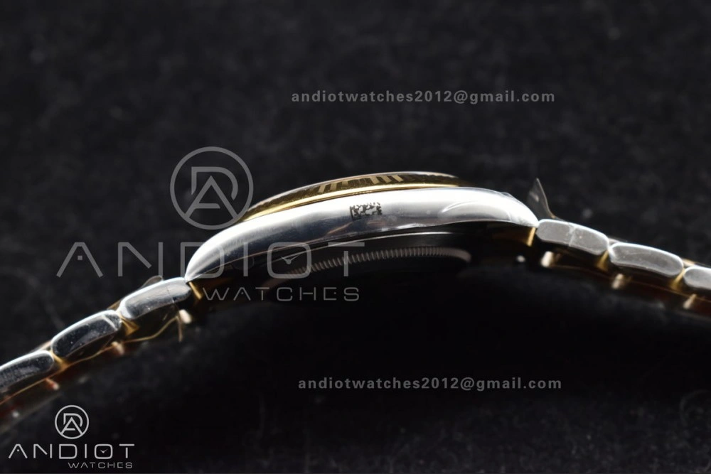 Sleek DateJust 41 126333 Clean 1:1 Best Edition 904L Steel YG Textured Dial on SS YG Oyster Bracelet VR 608
