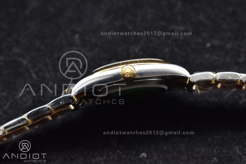 Sleek DateJust 41 126333 Clean 1:1 Best Edition 904L Steel YG Textured Dial on SS YG Oyster Bracelet VR 608