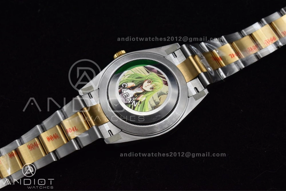Sleek DateJust 41 126333 Clean 1:1 Best Edition 904L Steel YG Textured Dial on SS YG Oyster Bracelet VR 608