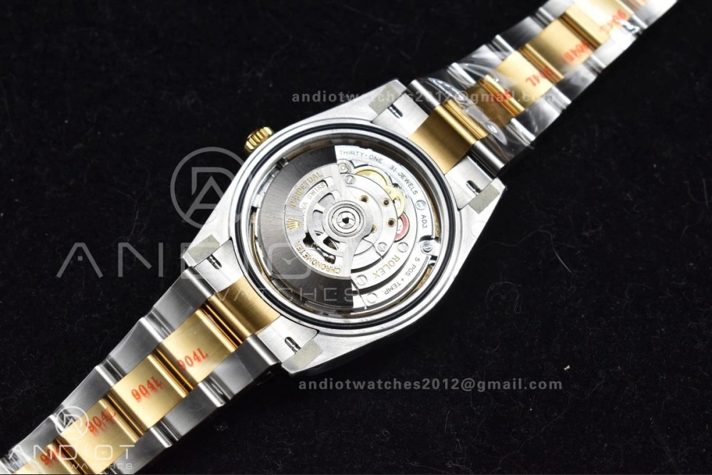 Sleek DateJust 41 126333 Clean 1:1 Best Edition 904L Steel YG Textured Dial on SS YG Oyster Bracelet VR 608