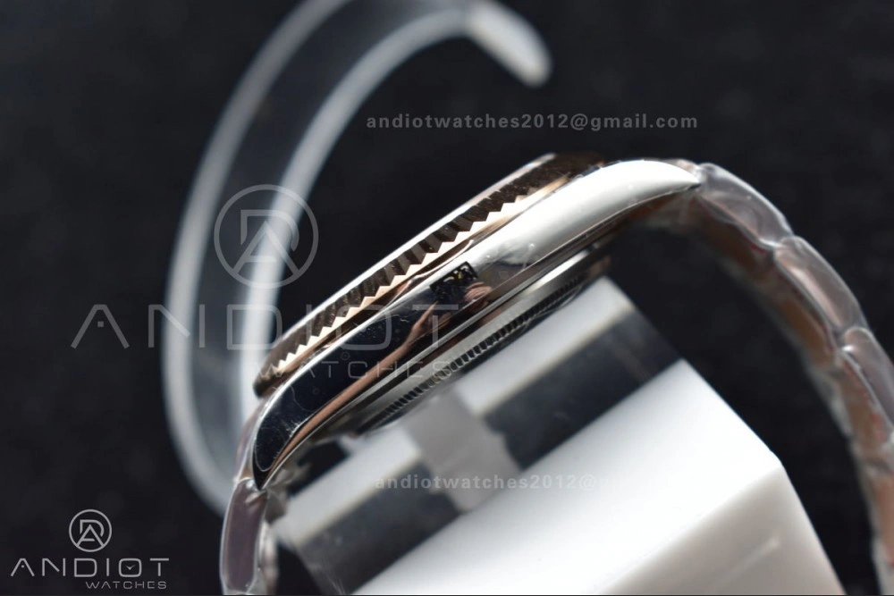 FlexibleFit DateJust 41 126333 GMF Best Edition RG Plated Coffee Dial on SS RG Oyster Bracelet A 611
