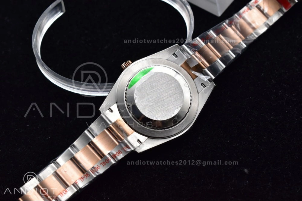 FlexibleFit DateJust 41 126333 GMF Best Edition RG Plated Coffee Dial on SS RG Oyster Bracelet A 611