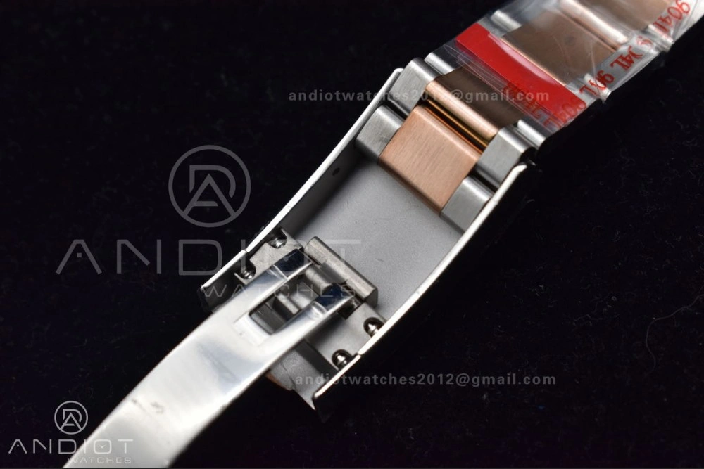 FlexibleFit DateJust 41 126333 GMF Best Edition RG Plated Coffee Dial on SS RG Oyster Bracelet A 611