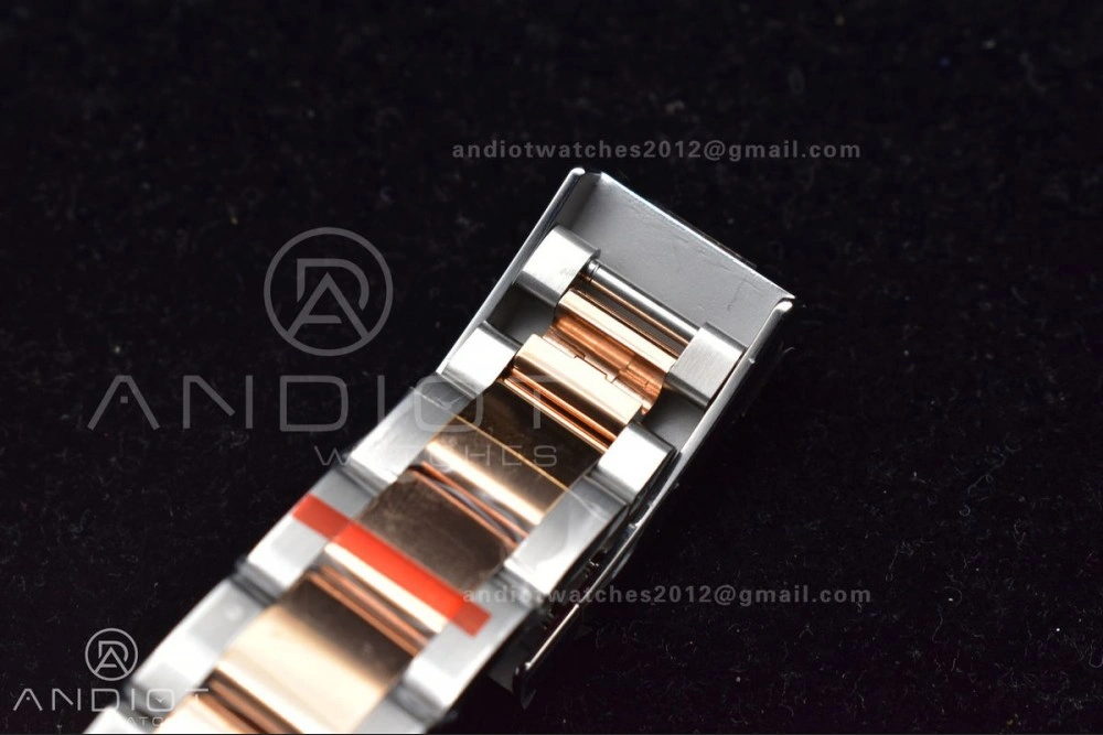 FlexibleFit DateJust 41 126333 GMF Best Edition RG Plated Coffee Dial on SS RG Oyster Bracelet A 611