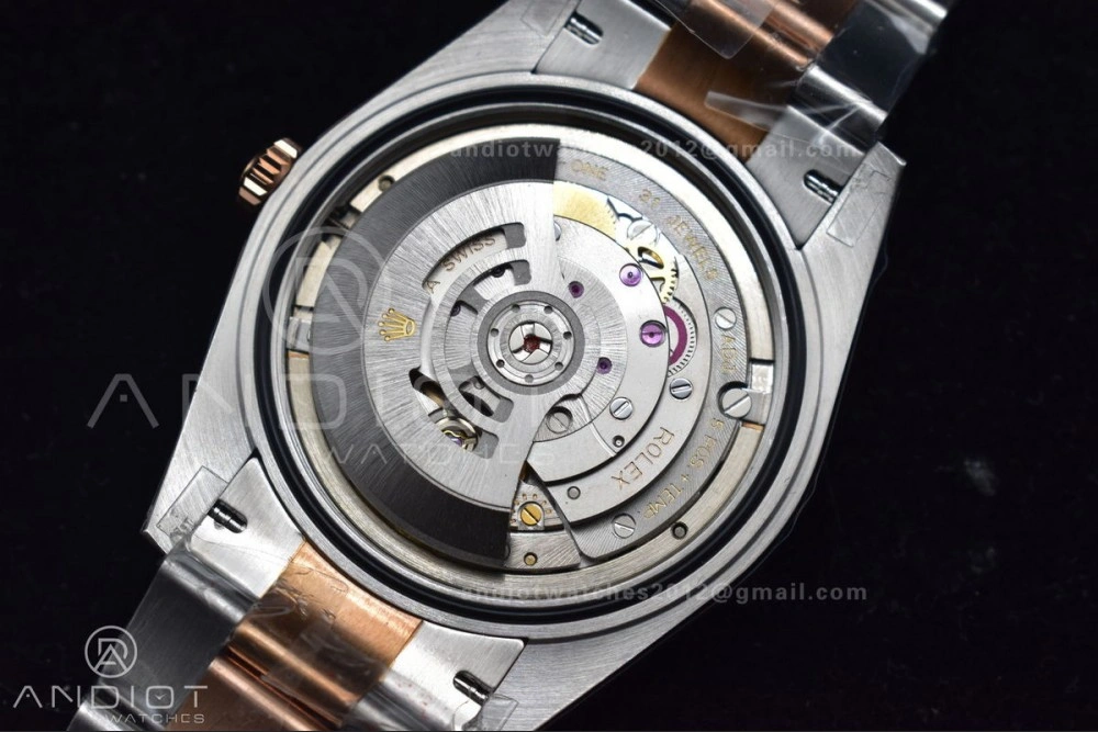 FlexibleFit DateJust 41 126333 GMF Best Edition RG Plated Coffee Dial on SS RG Oyster Bracelet A 611