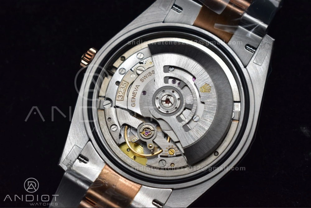 FlexibleFit DateJust 41 126333 GMF Best Edition RG Plated Coffee Dial on SS RG Oyster Bracelet A 611