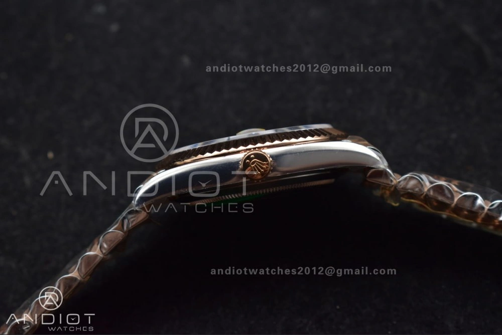 DateJust 41 126333 SS RG ARF 1:1 Best Edition 904L Steel Gray Green Roman Dial on SS RG Jubilee Bracelet SH3235 (Gain Weight) FreshLook 612