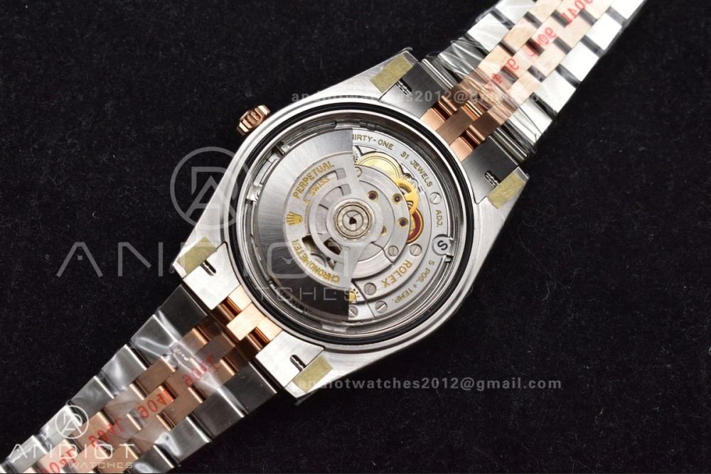 DateJust 41 126333 SS RG ARF 1:1 Best Edition 904L Steel Gray Green Roman Dial on SS RG Jubilee Bracelet SH3235 (Gain Weight) FreshLook 612