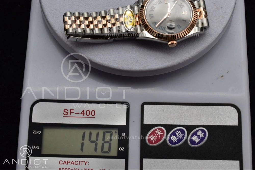 DateJust 41 126333 SS RG ARF 1:1 Best Edition 904L Steel Gray Green Roman Dial on SS RG Jubilee Bracelet SH3235 (Gain Weight) FreshLook 612
