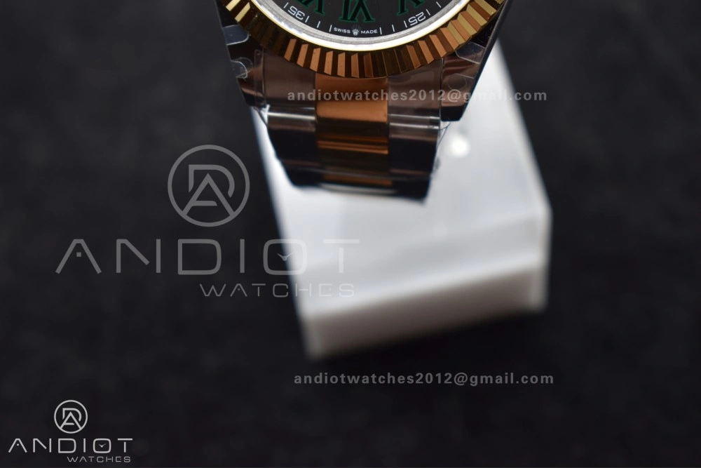 DateJust 41 126333 SS YG GMF 1:1 Best Edition 904L Steel Gray Green Roman Dial on SS YG Oyster Bracelet A Efficient 614
