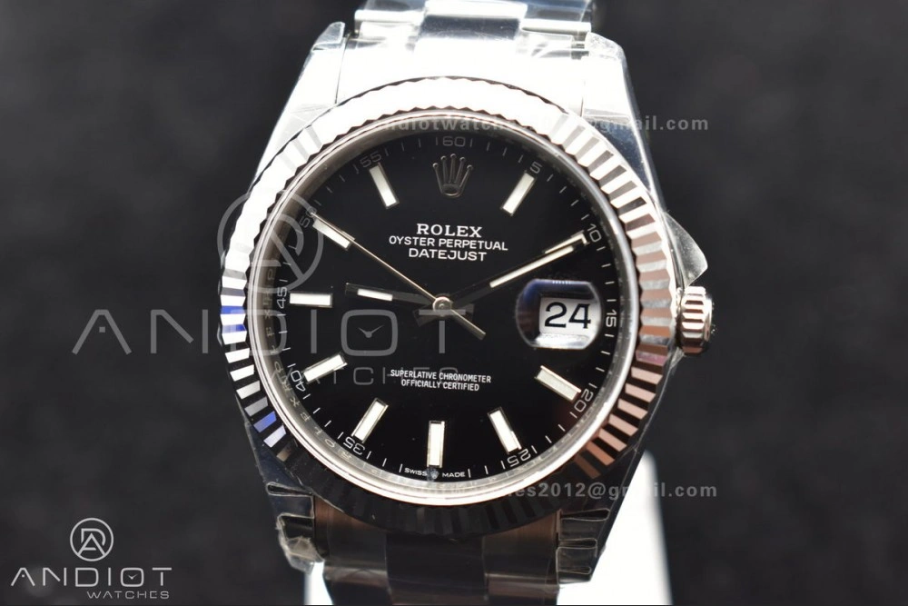 DateJust 41 126334 904L SS VSF 1:1 Best Edition Black Dial on Oyster Bracelet VS Sleek 615