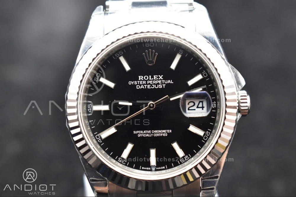 DateJust 41 126334 904L SS VSF 1:1 Best Edition Black Dial on Oyster Bracelet VS Sleek 615