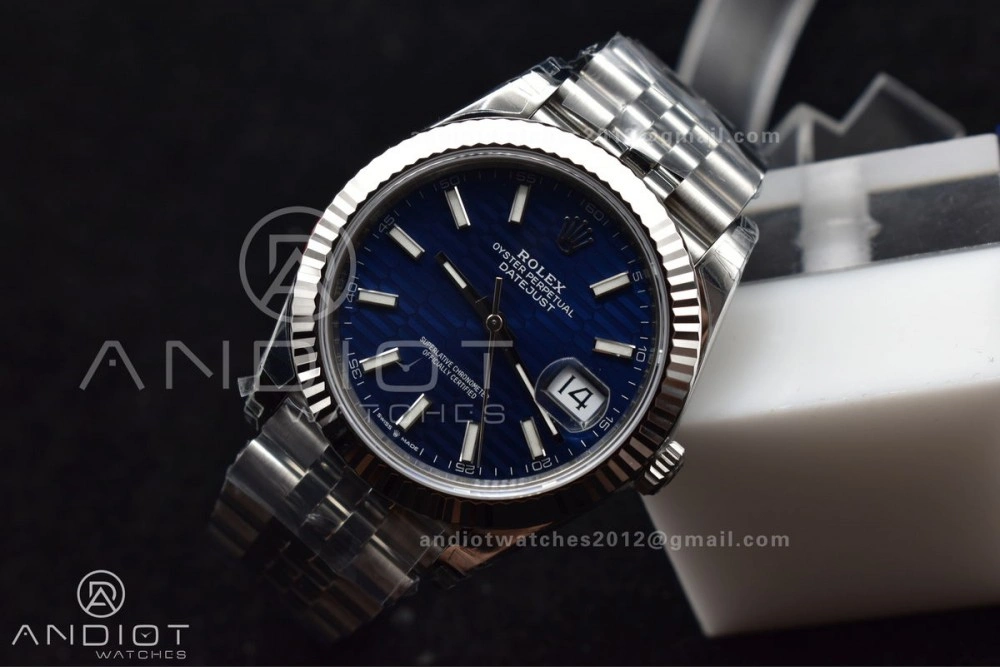 DateJust 41 126334 904L SS VSF 1:1 Best Edition Blue Checked Dial on Jubilee Bracelet VS FastDry 617