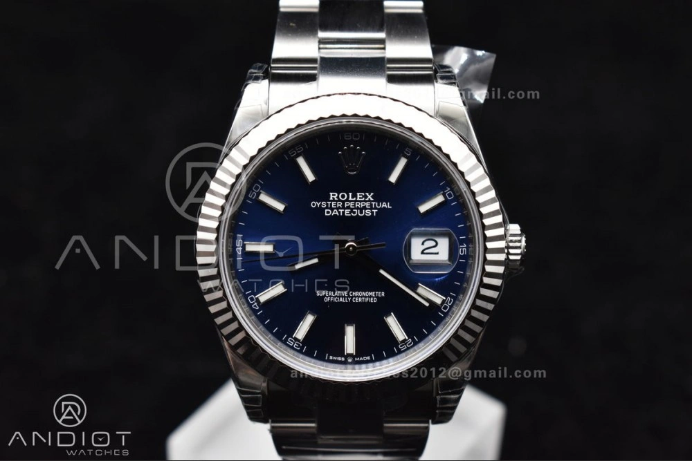 Resilient DateJust 41 126334 904L SS VSF 1:1 Best Edition Blue Dial On Oyster Bracelet VS 613