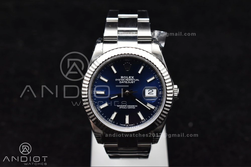 Resilient DateJust 41 126334 904L SS VSF 1:1 Best Edition Blue Dial On Oyster Bracelet VS 613