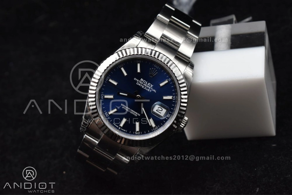 Resilient DateJust 41 126334 904L SS VSF 1:1 Best Edition Blue Dial On Oyster Bracelet VS 613