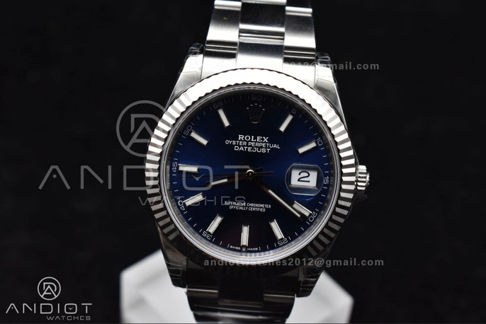 Resilient DateJust 41 126334 904L SS VSF 1:1 Best Edition Blue Dial On Oyster Bracelet VS 613