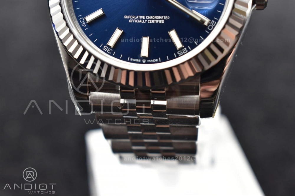GoAnywhere DateJust 41 126334 904L SS VSF 1:1 Best Edition Blue Dial on Jubilee Bracelet VS 618