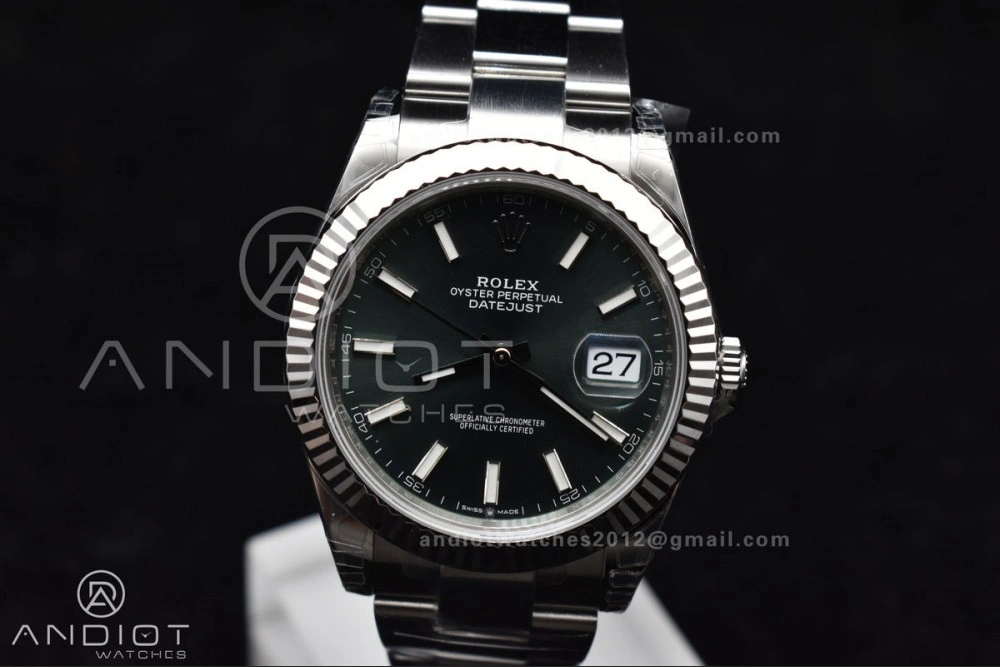 EasyMatch DateJust 41 126334 904L SS VSF 1:1 Best Edition Green Dial On Oyster Bracelet VS 616
