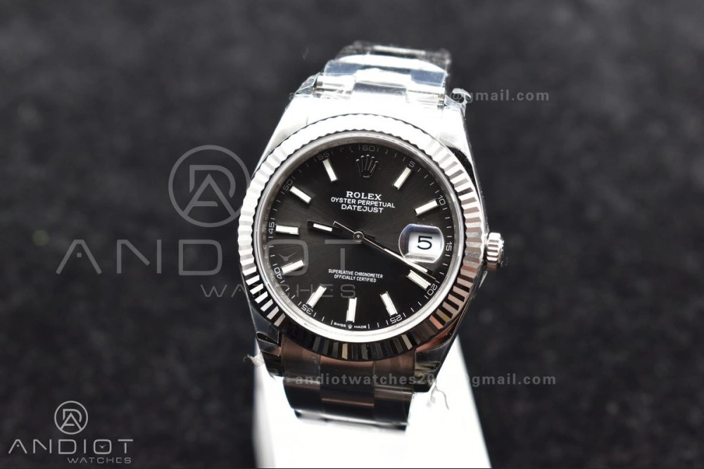 DateJust 41 126334 904L SS VSF 1:1 Best Edition Grey Dial on Oyster Bracelet VS SportInspired 621