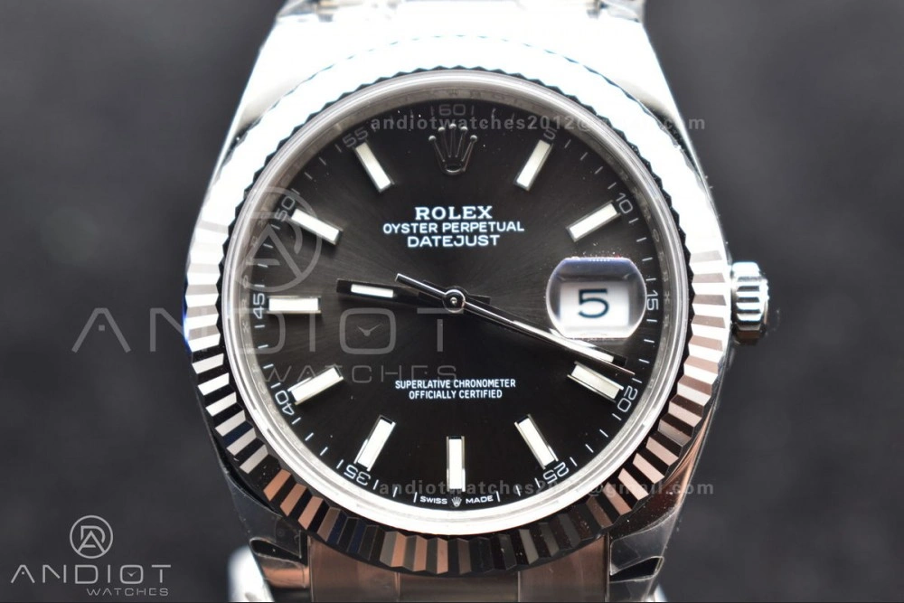 DateJust 41 126334 904L SS VSF 1:1 Best Edition Grey Dial on Oyster Bracelet VS SportInspired 621