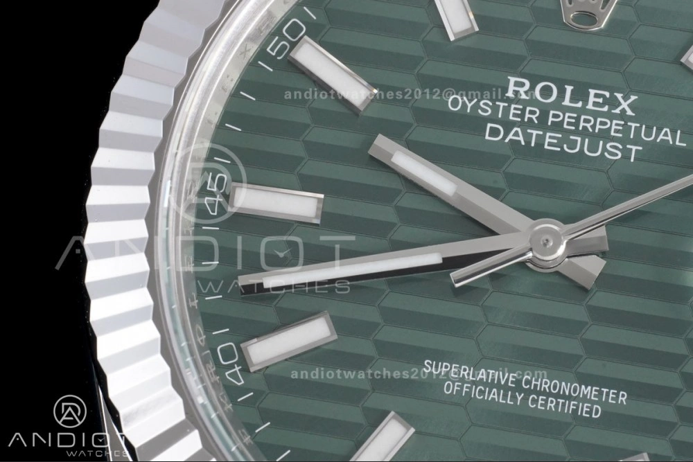 SmartChoice DateJust 41 126334 Clean 1:1 Best Edition 904L Steel Green Textured Dial on Jubilee Bracelet SH 629