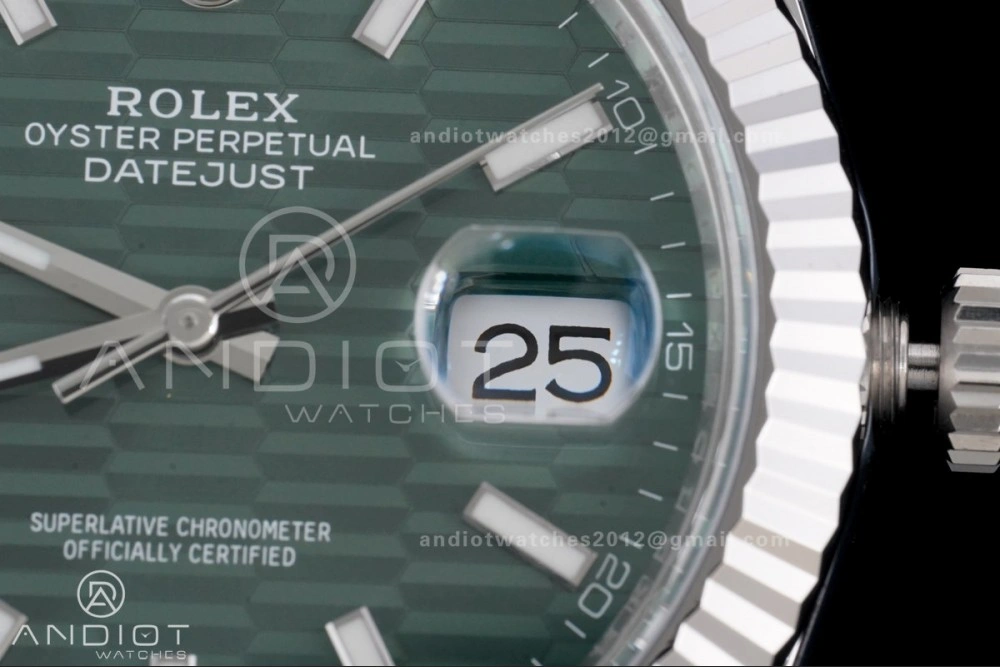 SmartChoice DateJust 41 126334 Clean 1:1 Best Edition 904L Steel Green Textured Dial on Jubilee Bracelet SH 629