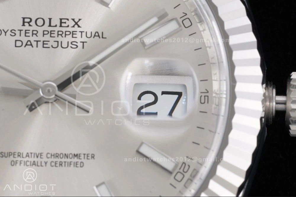 DateJust 41 126334 Clean 1:1 Best Edition 904L Steel Silver Stick Dial on Jubilee Bracelet SH Premium 625