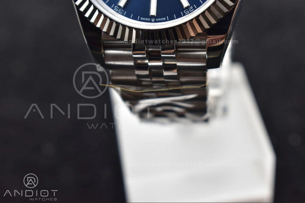 DateJust 41 126334 DIWF 1:1 Best Edition 904L Steel Blue Stick Dial on Jubilee Bracelet SA SportInspired 631