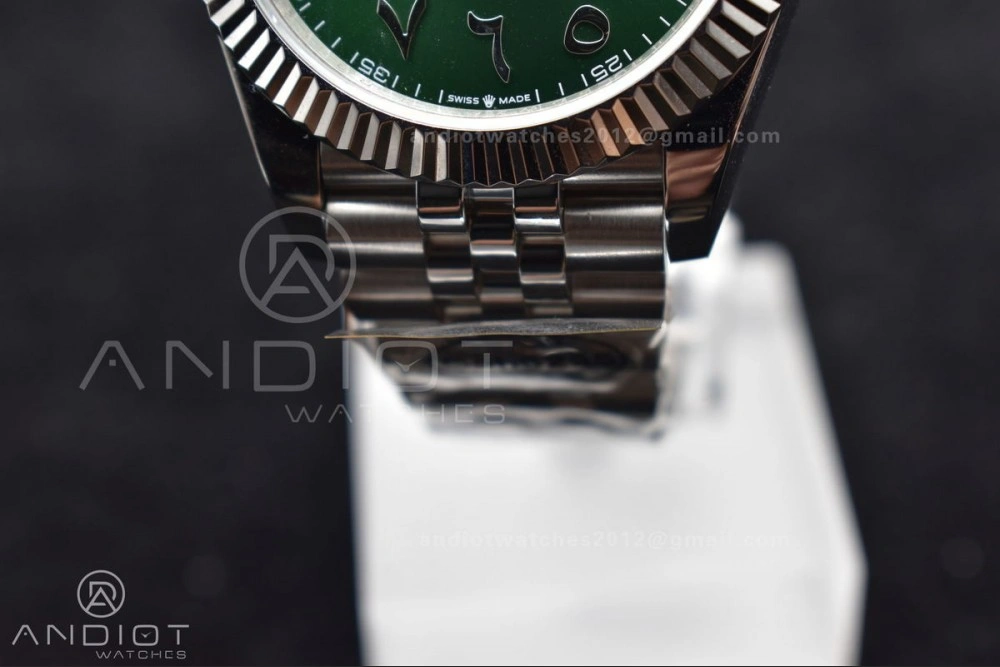 DateJust 41 126334 DIWF 1:1 Best Edition 904L Steel Green Dial Arabic Marker on Jubilee Bracelet SA GoodFit 638