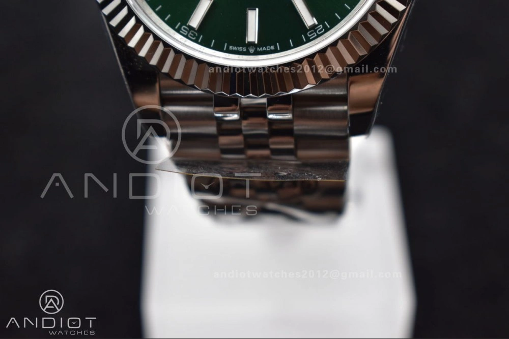 DateJust 41 126334 DIWF 1:1 Best Edition 904L Steel Green Sundust Dial on Jubilee Bracelet SA ComfortFit 635