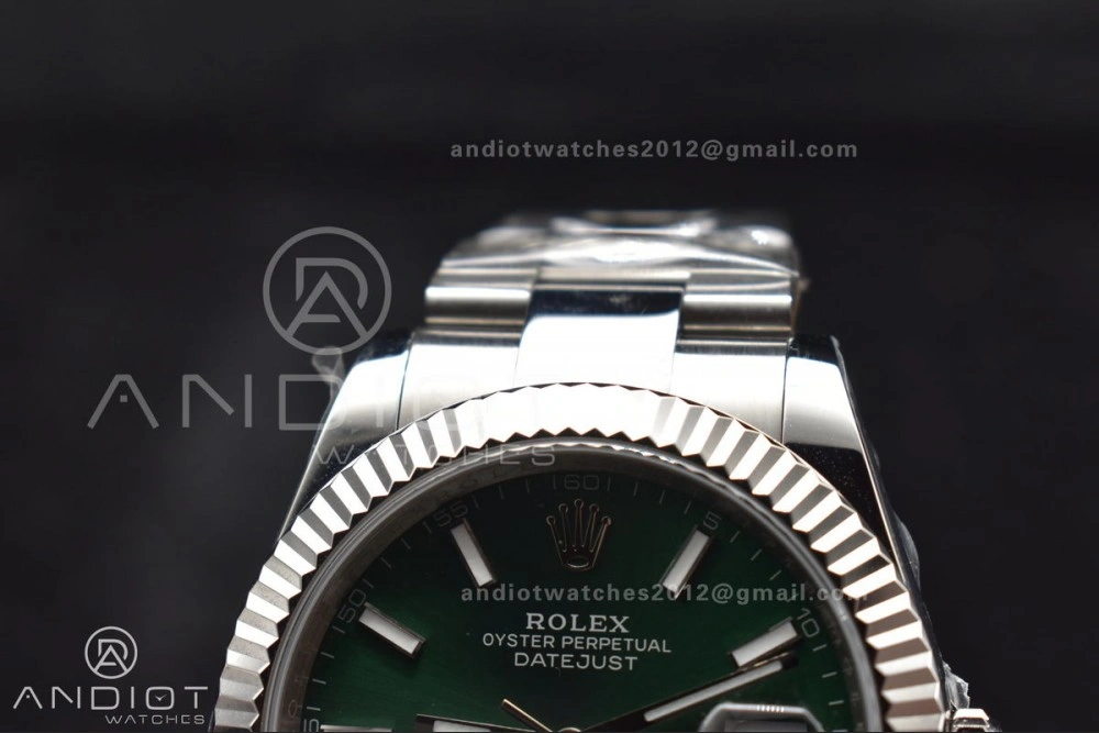 TravelReady DateJust 41 126334 DIWF 1:1 Best Edition 904L Steel Green Sundust Dial on Oyster Bracelet SA 648